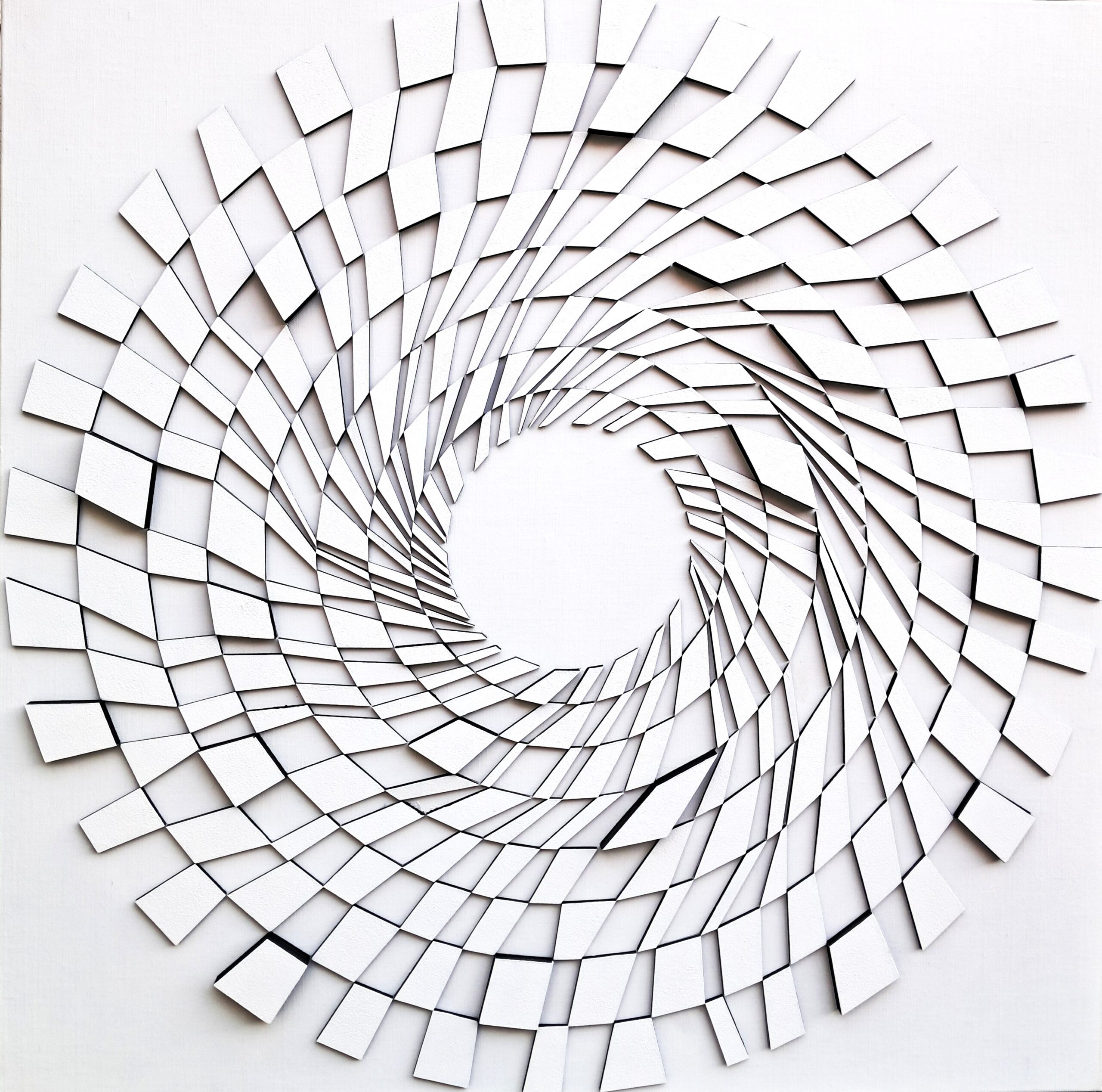 The Other Side White 2 (90 x 90 cm ) (2026)